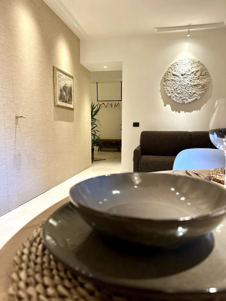 Living e cucina – Suite del Pittore