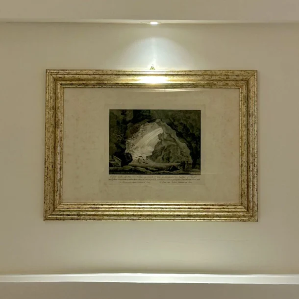 Stampa della Grotta di Nettuno a Villa Gregoriana