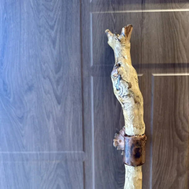 Maniglia d'ingresso in acero giapponese con dettagli in bronzo
