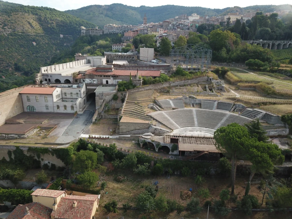 Il Santuario di Ercole Vincitore visto dall'alto